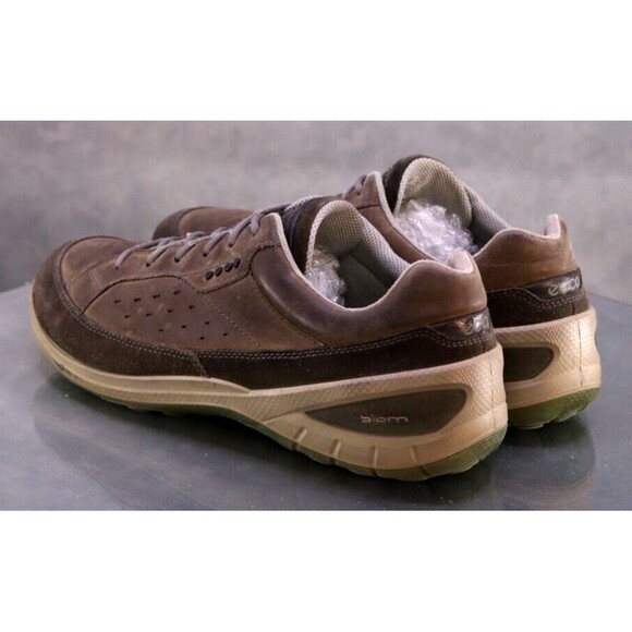 ECCO Biom Grip II Men\'s Trainers Shoes Size EU 44 US 10-10.5 Leather Gray main image 9